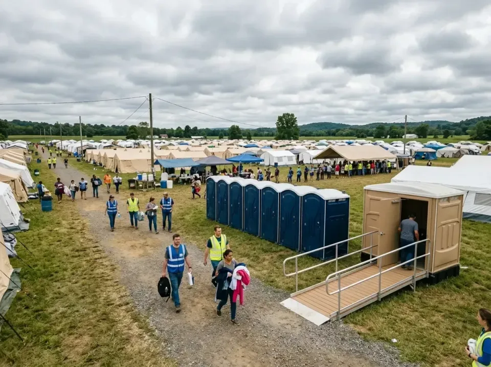 disaster-relief-camp-restrooms-010 — frequently asked questions, Dumpster & Portable Bathrooms Rental in White Knoll, SC